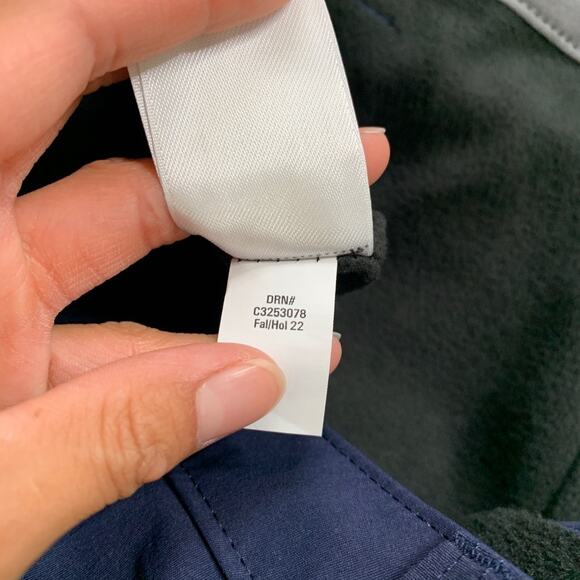 Eddie Bauer Pants Mens 40 Dark Blue Nylon Blend Fleece Lined Tech Cold Weather - Picture 9 of 13